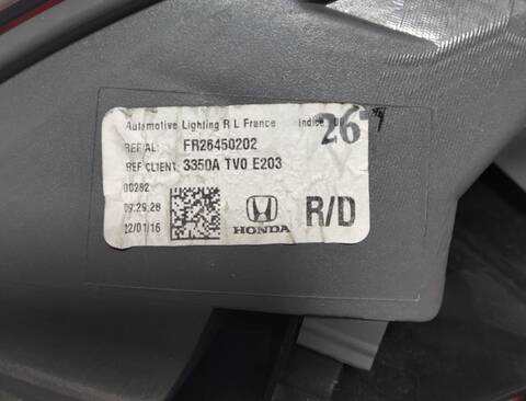 Foto 3ª: Piloto Trasero Derecho Honda Civic N16A1 (2016)