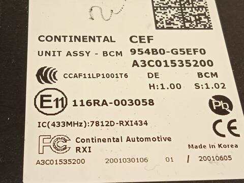 Foto 4ª: Centralita Motor ECU Kia Niro 141CV 104KW [G4LE] (2020)