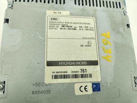 Foto 4ª: Sistema Audio Radio CD Kia Carens BASIC 135CV 99KW [G4FD] (2015)