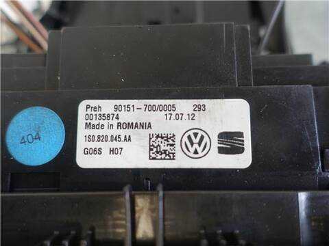 Foto 3ª: Mando Climatizador Volkswagen UP 1.0 BLACK UP 60CV 44KW [CHYA] (2012)