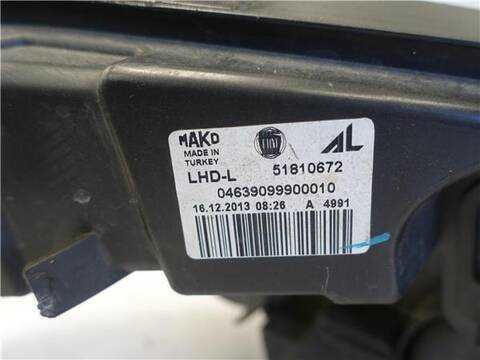 Foto 3ª: Faro Izquierdo Fiat Doblo 1.3 D MULTIJET 90CV 66KW [263 A2.000] (2014)