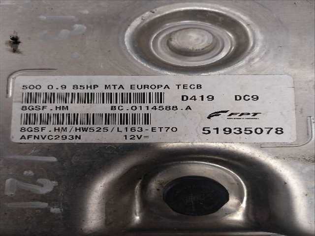 Foto 2ª: Centralita Motor ECU Fiat 500 1.2 G [169A4000] (2012)