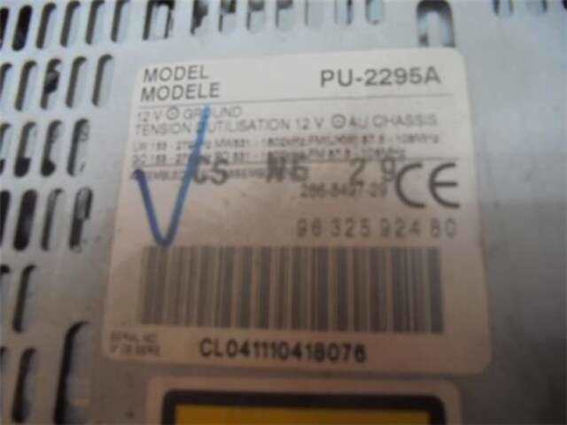 Foto 2ª: Sistema Audio Radio CD Citroen Xsara 2.0 HDI [RHY (DW10TD)]