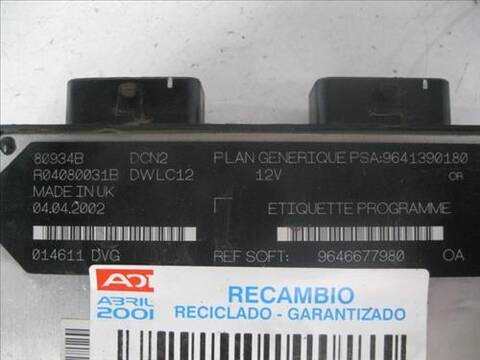 Foto 2ª: Centralita Motor ECU Peugeot 307 1.6 HDI 110 109CV 80KW [9HY (DV6TED4)] (2005)