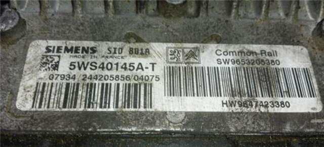 Centralita Motor ECU Peugeot 307 2.0 HDI 90