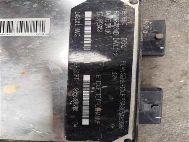 Foto 2ª: Centralita Motor ECU Citroen Berlingo VERSION INDEFINIDA (2002)
