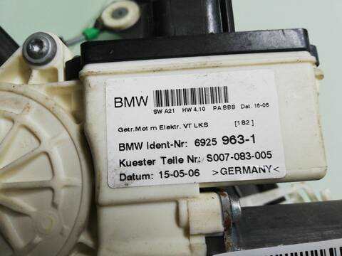 Foto 2ª: Elevalunas Eléctrico Delantero Izquierdo Bmw X3 2.0 D 150CV 110KW E83) 204D4 (2006)