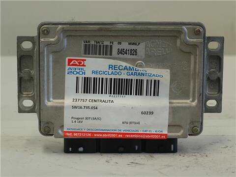 Centralita Motor ECU Peugeot 307 1.4 16V 88CV 65KW