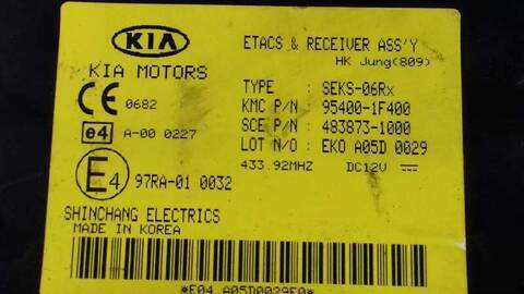 Foto 3ª: Centralita Motor ECU Kia Sportage ACTIVE 4X4 140CV 103KW [D4EA] (2006)