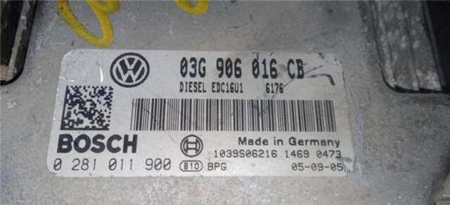Centralita Motor ECU Volkswagen Golf 1.9 HIGHLINE [1.9 LTR. - 77 KW TDI]