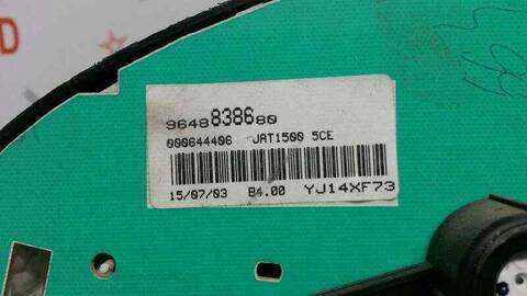 Foto 3ª: Cuadro de Instrumentos Peugeot 206 BERLINA 75CV 55KW (1998)