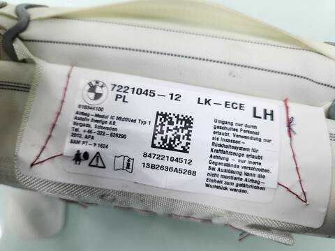 Foto 2ª: Airbag Cortina Delantero Izquierdo Bmw Serie 3 315 318D 143CV 105KW [N47D20C] (2013)