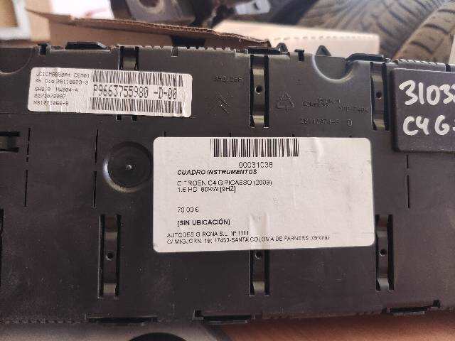 Foto 2ª: Cuadro de Instrumentos Citroen C4 1.6 HDI [9HZ] (2009)