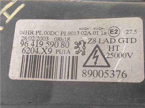 Foto 3ª: Faro Izquierdo Peugeot 607 2.2 HDI 133CV 98KW [4HX (DW12TED4/FAP)] (2003)