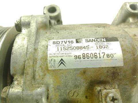 Foto 2ª: Compresor Aire Acondicionado Peugeot Expert 1.6 HDI 90 16V [9HU (DV6UTED4)] (2007)