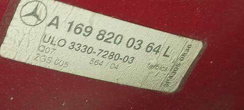 Foto 4ª: Piloto Trasero Izquierdo Mercedes Clase A 140 A 180 CDI 169.007) 109CV 80KW [OM640940] (2005)