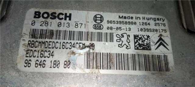 Centralita Motor ECU Citroen Berlingo 1.6 HDI 90