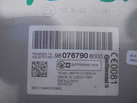 Foto 3ª: Sistema Audio Radio CD Peugeot 308 ACCESS 92CV 68KW [9H06] (2015)