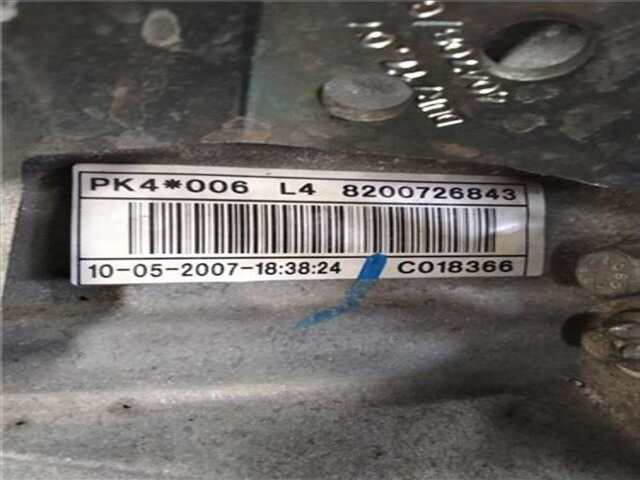 Foto 2ª: Caja Cambios Renault Laguna 2.0 CONFORT DYNAMIQUE [2.0 LTR. - 110 KW DCI DIESEL CAT] [M9R740]