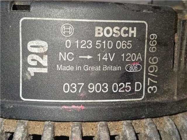 Foto 2ª: Alternador Audi A3 1.8 AMBIENTE [1.8 LTR. - 92 KW 20V] [AGN]