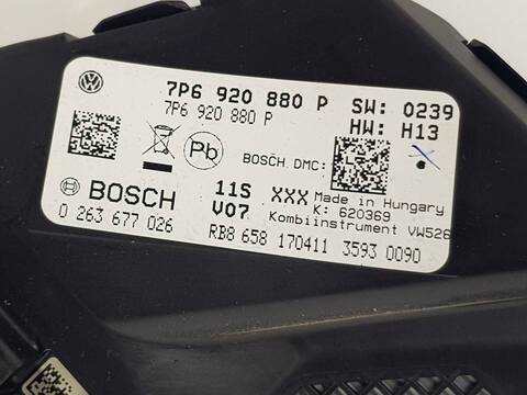 Foto 2ª: Cuadro de Instrumentos Volkswagen Touareg 3.0 V6 TDI DPF 239CV [CASA] (2010)