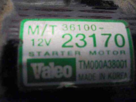 Foto 4ª: Motor de Arranque Kia Sportage 2.0 CAT 141CV 104KW [G4GC] (2008)