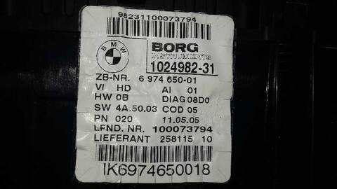 Foto 3ª: Cuadro de Instrumentos Bmw Serie 1 114 2.0 16V DIESEL BERLINA 163CV 120KW [204D4] (2005)