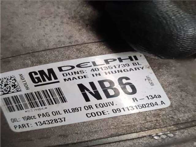 Foto 2ª: Compresor Aire Acondicionado Opel Zafira 1.7 CDTI [A 17 DTJ]