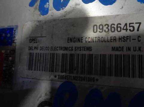 Foto 2ª: Centralita Motor ECU Opel Astra COMFORT BERLINA 101CV 74KW [X16XEL] (2000)