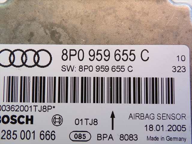 Foto 4ª: Centralita Airbag Audi A3 2.0 TDI MODELO 8P,2004-2008 [BKD] (2005)