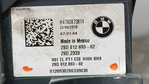 Foto 3ª: Piloto Trasero Derecho Bmw X3 XDRIVE 20 D 190CV 140KW [B47D20B] (2019)