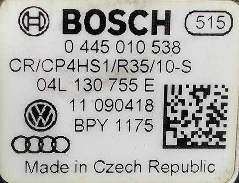 Foto 3ª: Bomba Inyeccion Volkswagen Golf 1.4 16V TSI 1390 CM3) 122CV (2008)