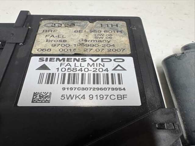 Foto 2ª: Elevalunas Eléctrico Delantero Izquierdo Audi A4 BERLINA (2006)