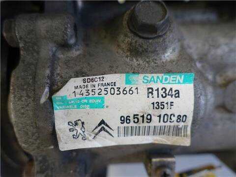 Foto 3ª: Compresor Aire Acondicionado Peugeot 307 1.6 HDI 110 109CV 80KW [9HY (DV6TED4)] (2006)