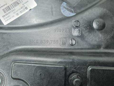 Foto 4ª: Elevalunas Manual Trasero Izquierdo Volkswagen Golf 1.6 TDI DPF 105CV 77KW [CAY] (2010)