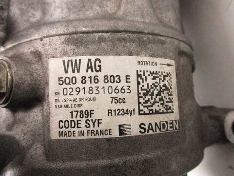 Foto 2ª: Compresor Aire Acondicionado Volkswagen Passat CRLB BERLINA (2015)