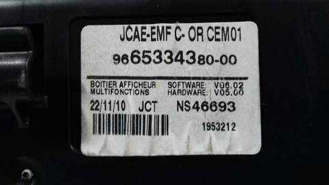 Foto 3ª: Pantalla Multifuncion Citroen C4 SPORT 112CV 82KW [9HR] (2011)