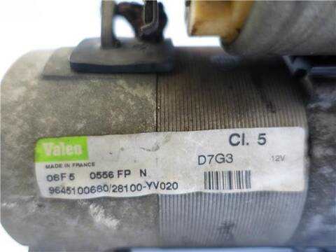 Foto 3ª: Motor de Arranque Peugeot 307 1.6 HDI 110 109CV 80KW [9HY (DV6TED4)] (2005)