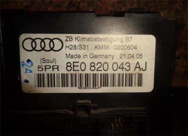 Foto 2ª: Mando Climatizador Audi A4 2.0 TDI (140CV) [BLB]