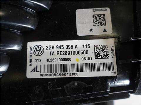 Foto 3ª: Piloto Trasero Derecho Volkswagen T-Roc 1.5 ADVANCE 150CV 110KW [DAD] (2019)