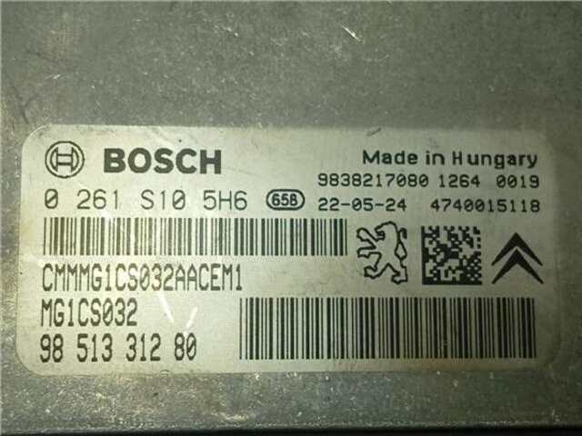 Centralita Motor ECU Peugeot 208 1.2 ACTIVE [1.2 LTR. - 74 KW PURETECH]