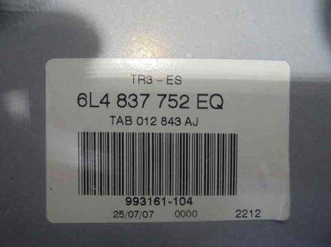 Foto 3ª: Elevalunas Eléctrico Delantero Derecho Seat Ibiza COOL 100CV 74KW [AXR] (2007)
