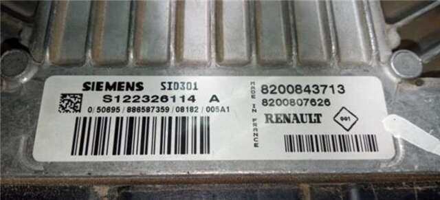 Foto 2ª: Centralita Motor ECU Renault Scenic 1.5 AUTHENTIQUE [1.5 LTR. - 78 KW DCI DIESEL] (JM)(2003-_) [K9KP732]