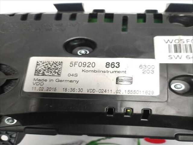 Foto 3ª: Cuadro de Instrumentos Seat Leon 1.6 TDI 110CV (2012)