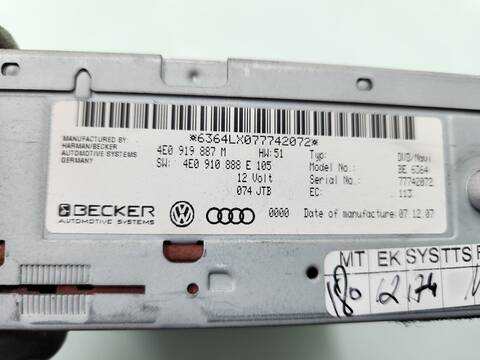 Foto 4ª: Sistema GPS Audi A6 2.7 TDI BERLINA 180CV 132KW [BPP] (2008)