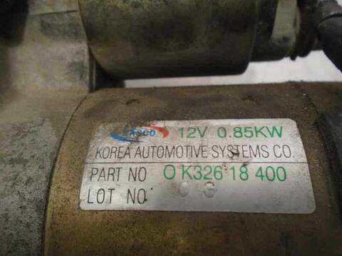 Foto 4ª: Motor de Arranque Kia Shuma 1.6 CAT 101CV 75KW [S6D] (2001)