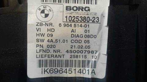 Foto 3ª: Cuadro de Instrumentos Bmw Serie 3 315 320D BERLINA 163CV 120KW [204D4] (2005)