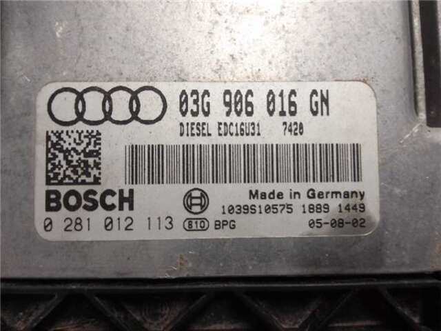 Foto 2ª: Centralita Motor ECU Audi A4 2.0 TDI 16V (103KW) [2.0 LTR. - 103 KW TDI] [BLB]