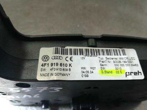 Sistema Audio Radio CD Audi A6 3.0 TDI QUATTRO 165KW) BERLINA 225CV