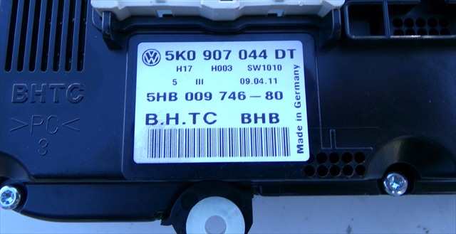 Foto 3ª: Mando Calefacción A. A. Volkswagen Passat 1.6 TDI 2010-2015 [CAY] (2011)